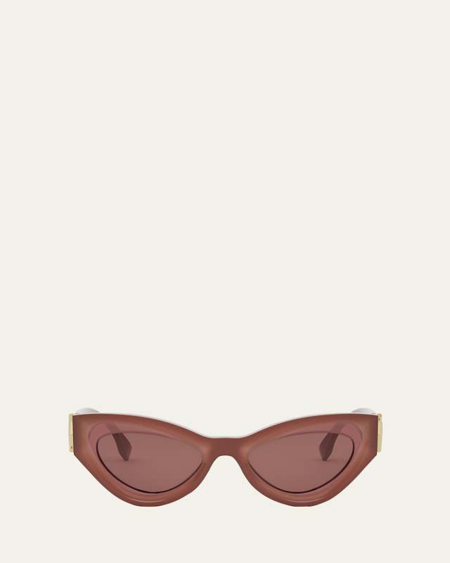 FF Diamond Logo Acetate Cat-Eye Sunglasses